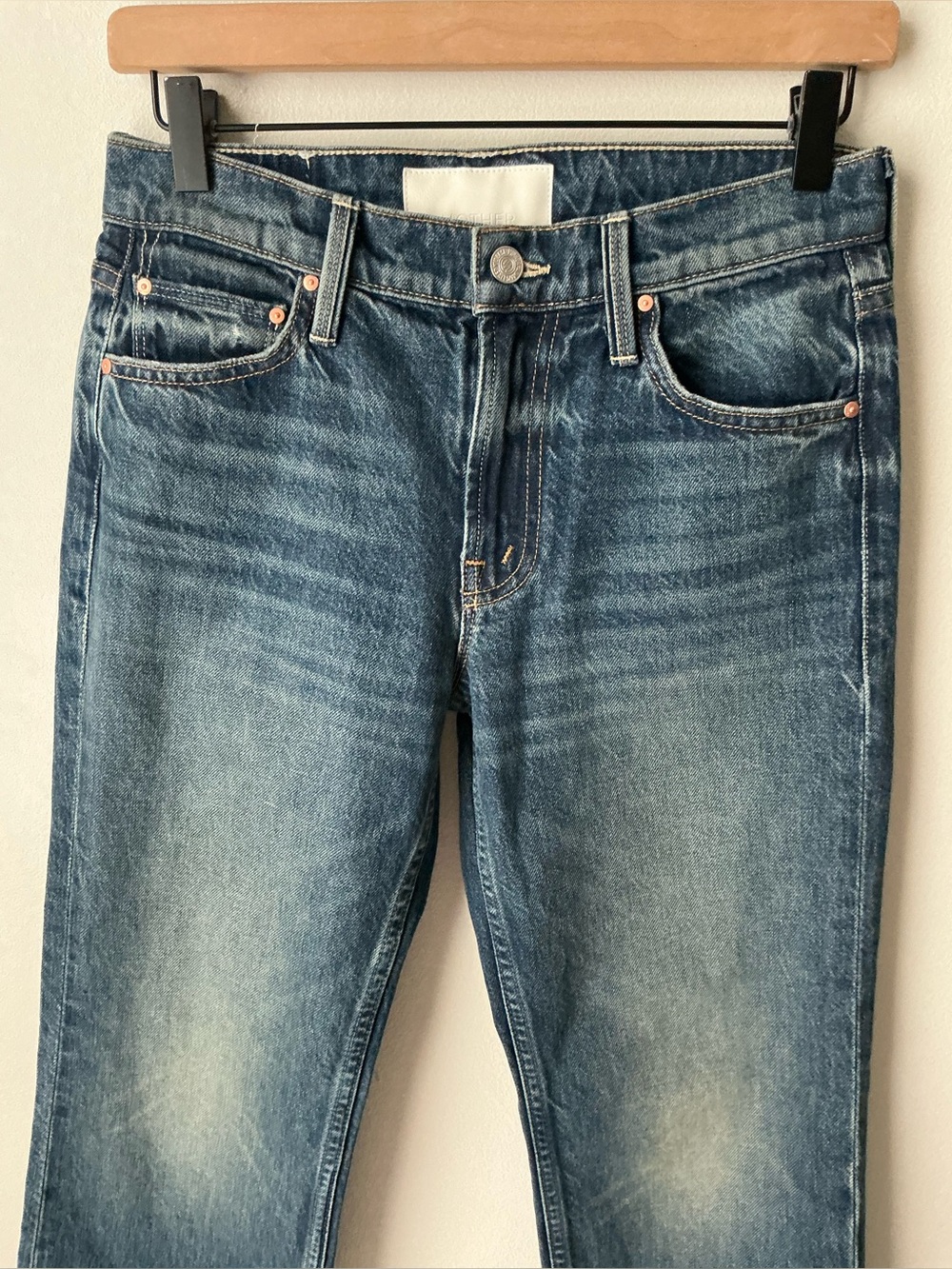 NWT MOTHER SUPERIOR Jeans Lil’ Mother Lil’ Reifler After Midnight Blue Size 25 - Picture 4 of 14